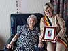 Lien kreeg ook het bezoek van burgemeester Tine Gielis.